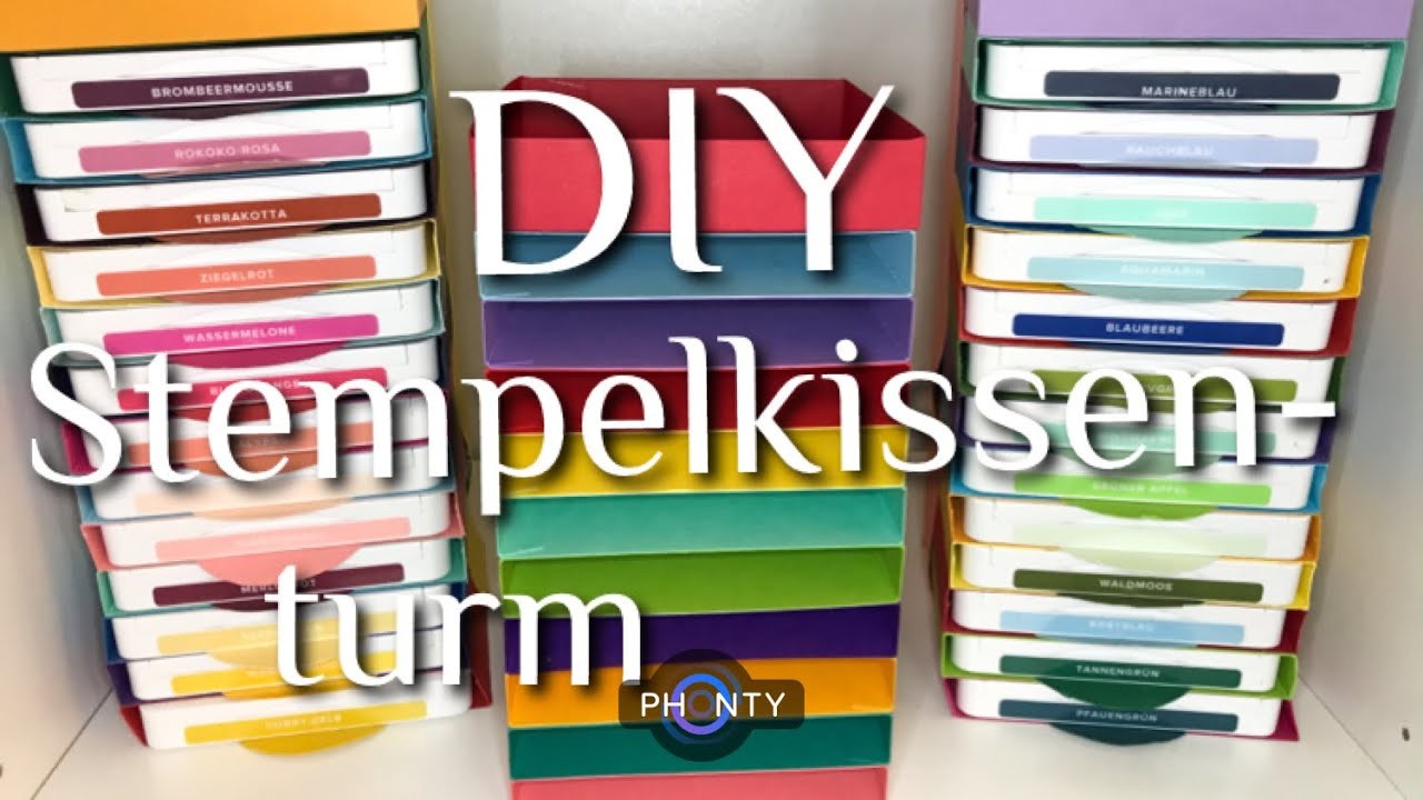 DIY Stempelkissenturm | Aufbewahrung für Stempelkissen mit Produkten von Stampin Up!