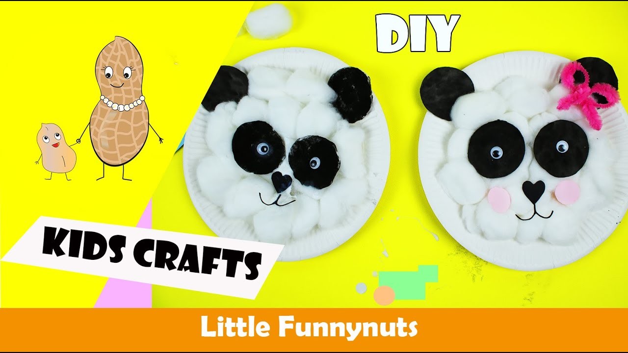 Easy Kids Craft | Panda Crafts for Kids | Basteln mit Kindern | Little Funnynuts