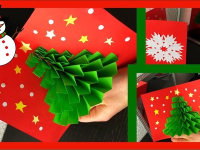Origami Tutorial || Baum ????|| Pop-Up Christmas Card ⛄️????????