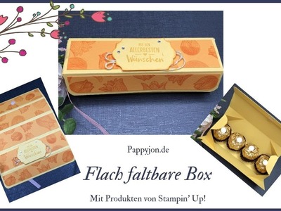 Schnelle flach faltbare Box | Anleitung | DIY | Tutorial | Stampin' Up! | Pappyjon.de