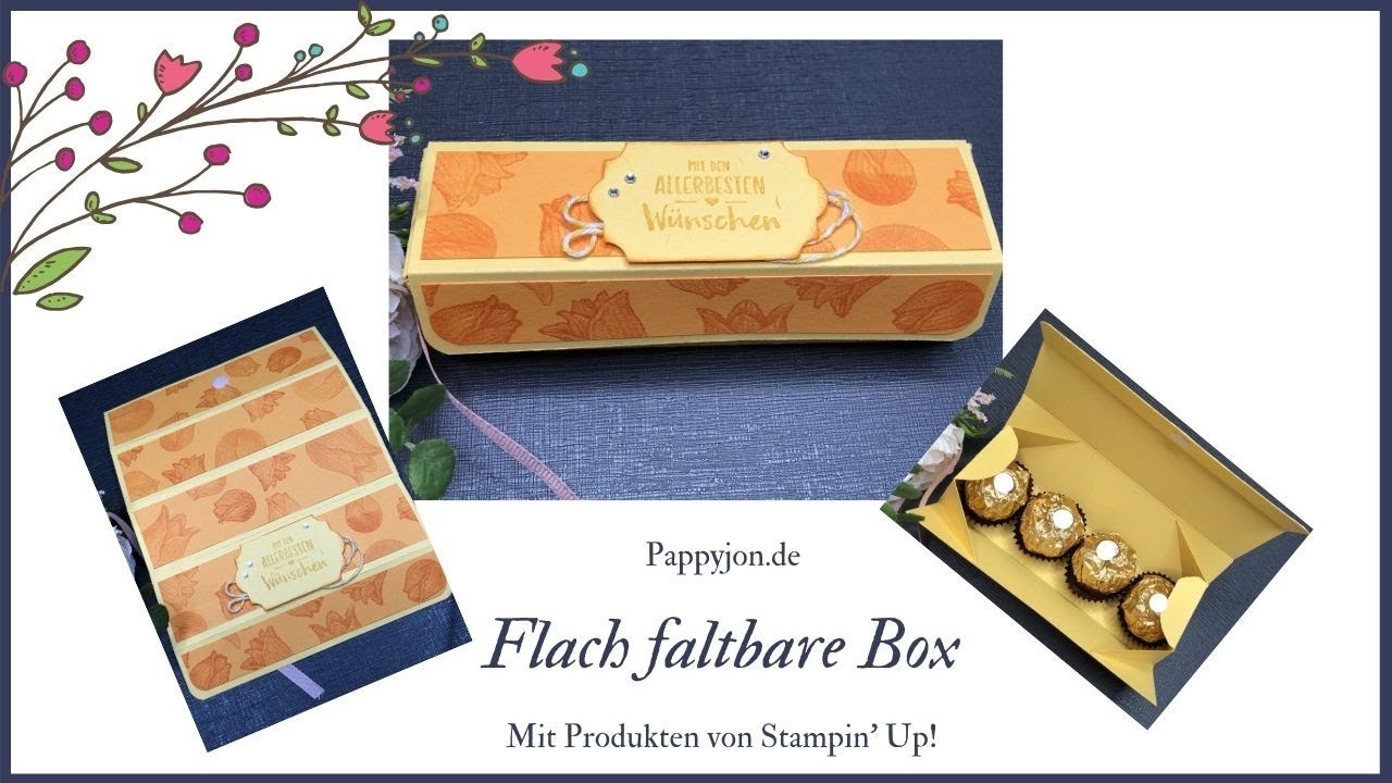 Schnelle flach faltbare Box | Anleitung | DIY | Tutorial | Stampin' Up! | Pappyjon.de