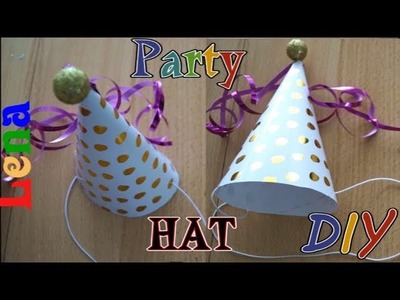 Silvester Hut basteln - How to make Party Hat DIY - колпак на новый год