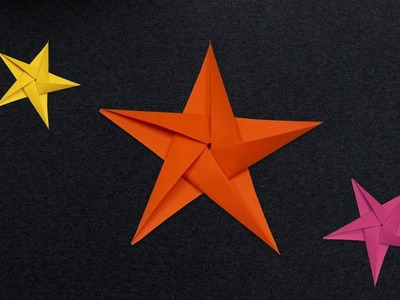 Sterne basteln mit Papier - Origami Stern falten - Weihnachtssterne - Weihnachtsdekoration