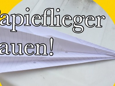 Super-Papierflieger bauen ( fliegt 10 Meter weit! )