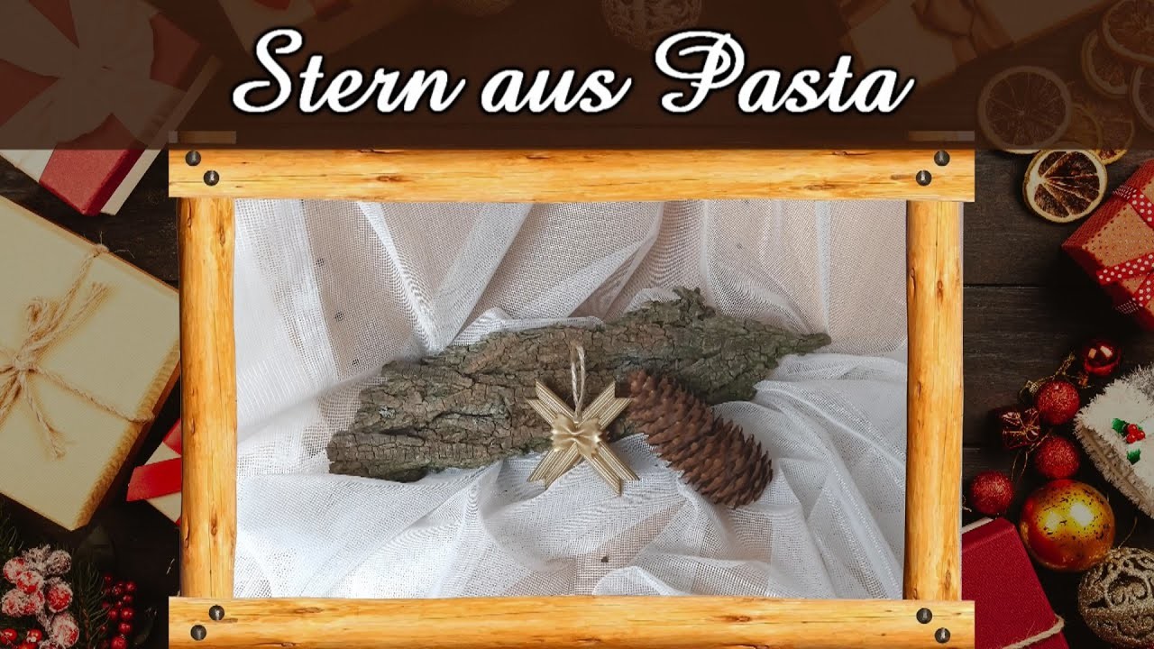 Türchen Nr. 16 | Wir basteln einen Stern aus Pasta | Weihnachtsbasteln | Weihnachts-Deko | DIY XMAS