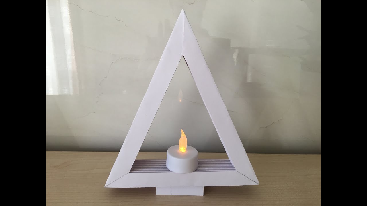 Weihnachtsbaum aus Papier selber basteln | Ideal als Weihnachtsdeko