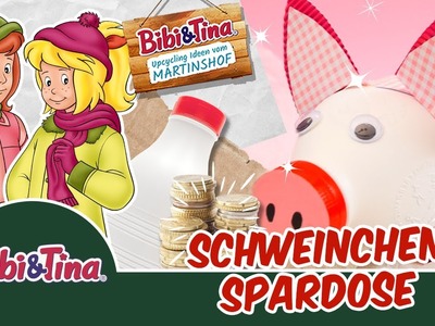 Bibi & Tina - Schweinchen Spardose aus PET-Flasche | nachhaltiger DIY Adventskalender 16. Türchen