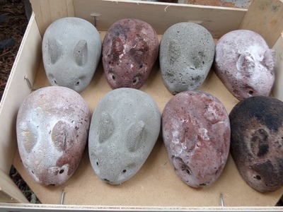 DIY-BETON: süße  HASEN gießen & BEMALEN dazu Technik-guter & schlechter Beton WIESO?