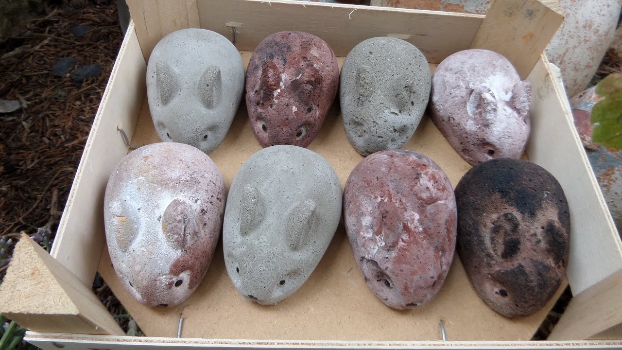 DIY-BETON: süße HASEN gießen & BEMALEN dazu Technik-guter & schlechter Beton WIESO?