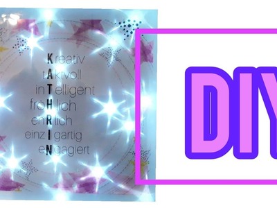 DIY Geschenk für Freundin,BFF, Mama-Wie gestalte ich ein Geschenk mit Namen?Lightbox- #Valentinstag