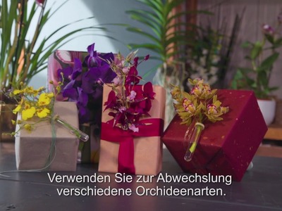 DIY: Geschenkverpackung mit Orchidee