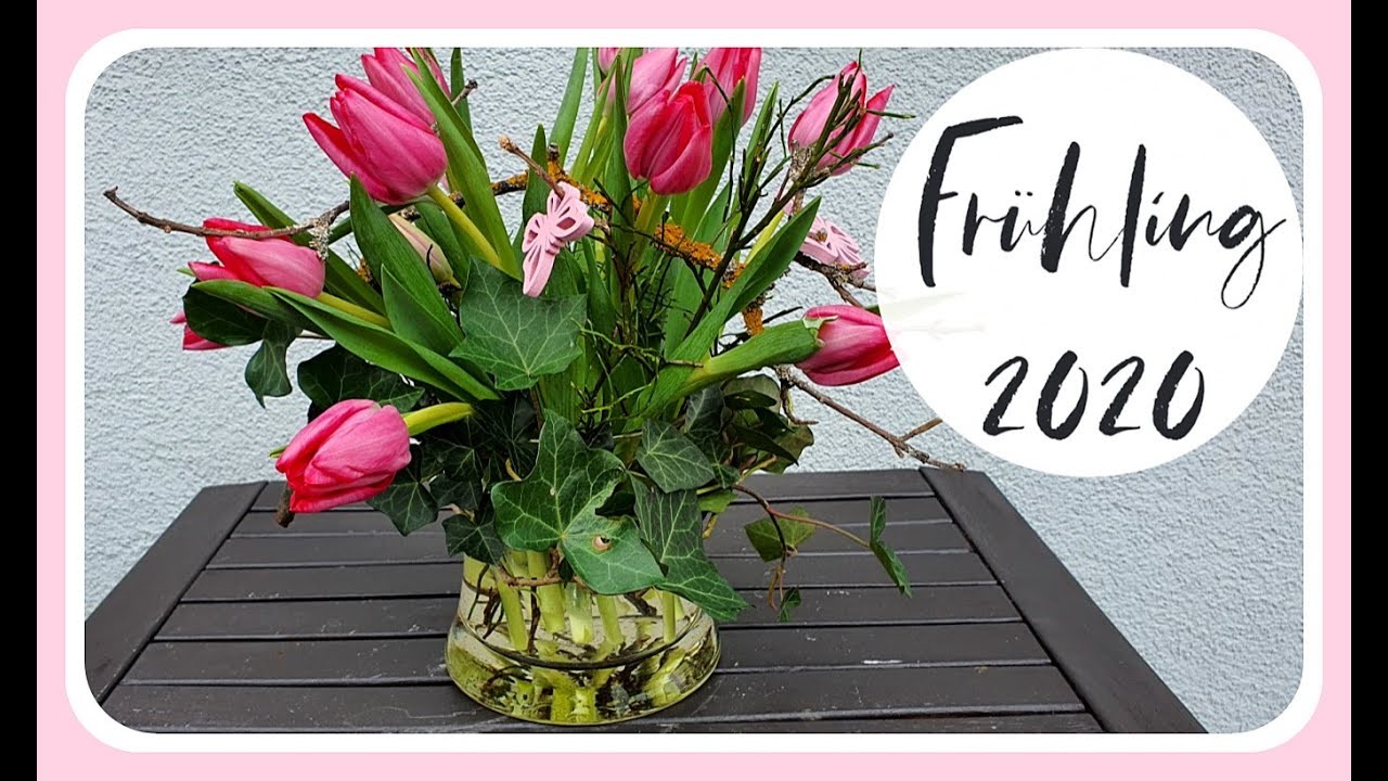 FRÜHLINGSDEKO selber machen mit Tulpen I 2020 Tulpen Tipps I DIY I KatisweltTV