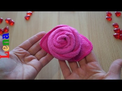 Gästetuch Rose falten ???? DIY Towel Rose  ???? роза из полотенца  в подарок