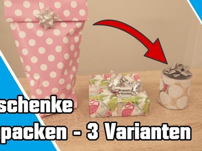 Geschenke einpacken - 3 einfache Varianten und Tricks ????????