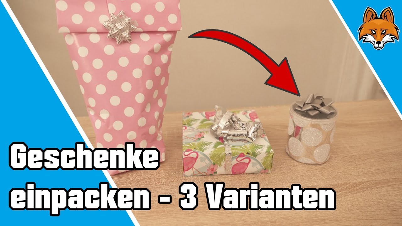 Geschenke einpacken - 3 einfache Varianten und Tricks ????????
