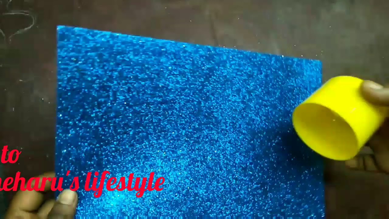 Glitten paper wall hanging