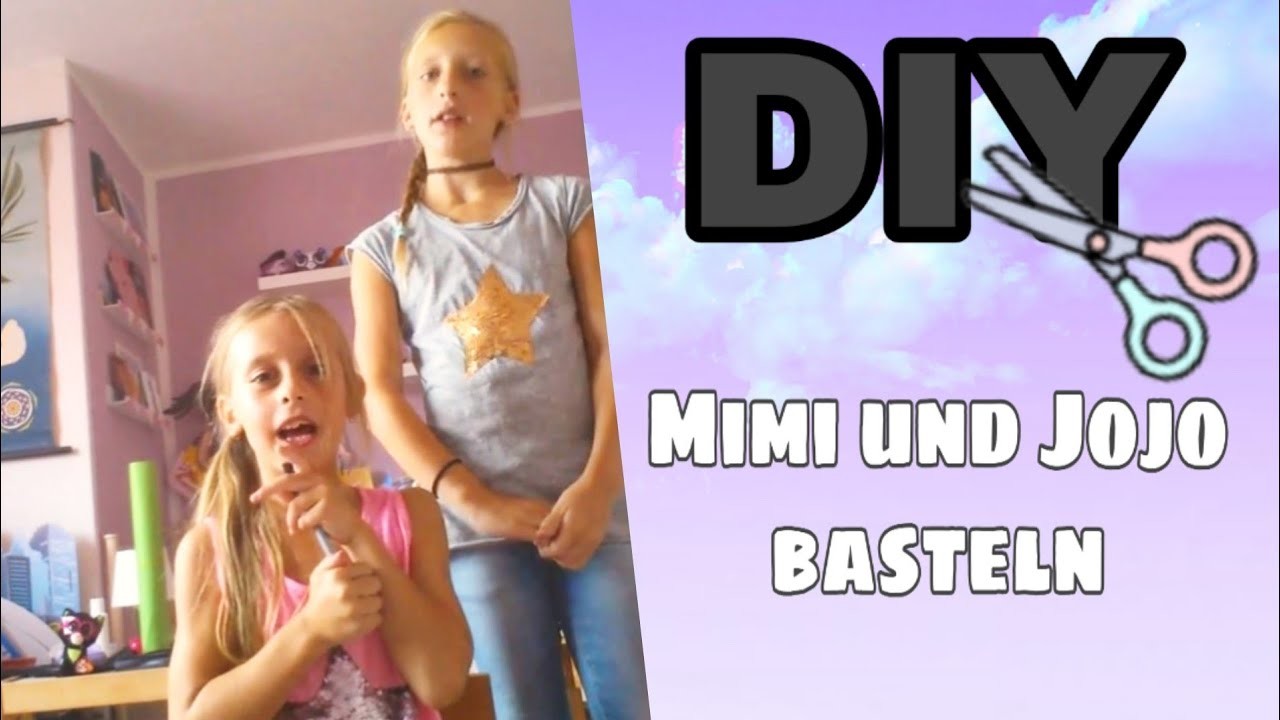 Mimi und Jojo basteln ein Türschild aus Papier | DIY