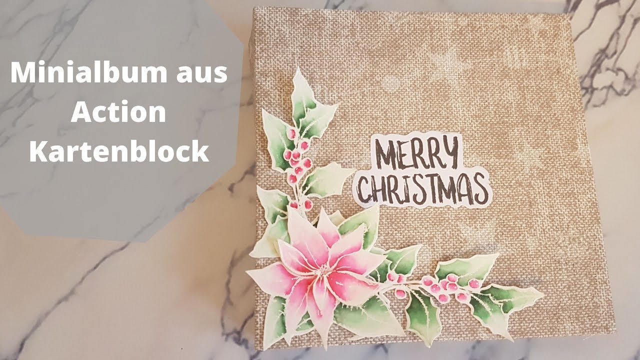 Minialbum mit einem Kartenblock vom Action basteln