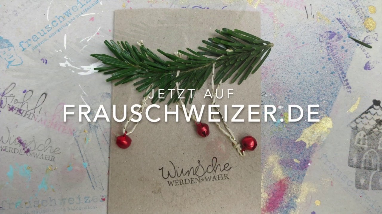 Schnelle und schöne Weihnachtskarten selber basteln