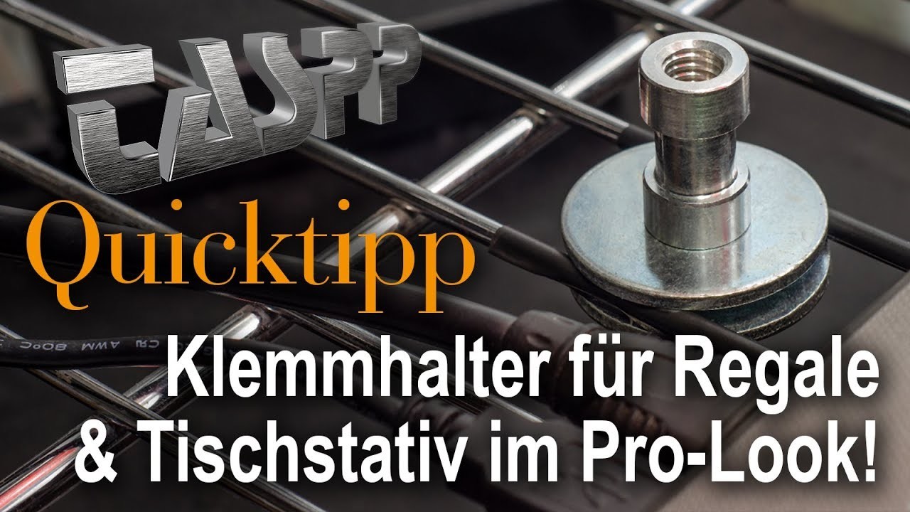TASPP 100: Quicktipp DIY Klemmhalter Spigot und Mini-Tischstativ für Foto und Video