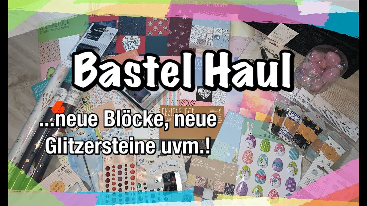 Tedi Haul Bastel Haul (deutsch) schöne Sachen entdeckt, Scrapbook basteln mit Papier, DIY