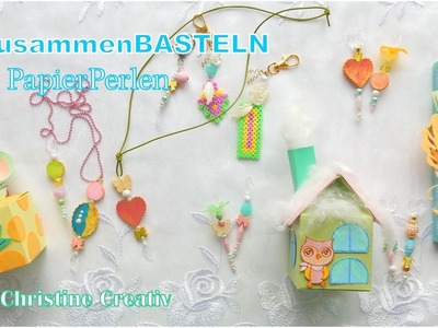 Tutorial ???? Papier Perlen basteln ???? + Craft Update *Stickpins * Bügelperlen #ZusammenBasteln