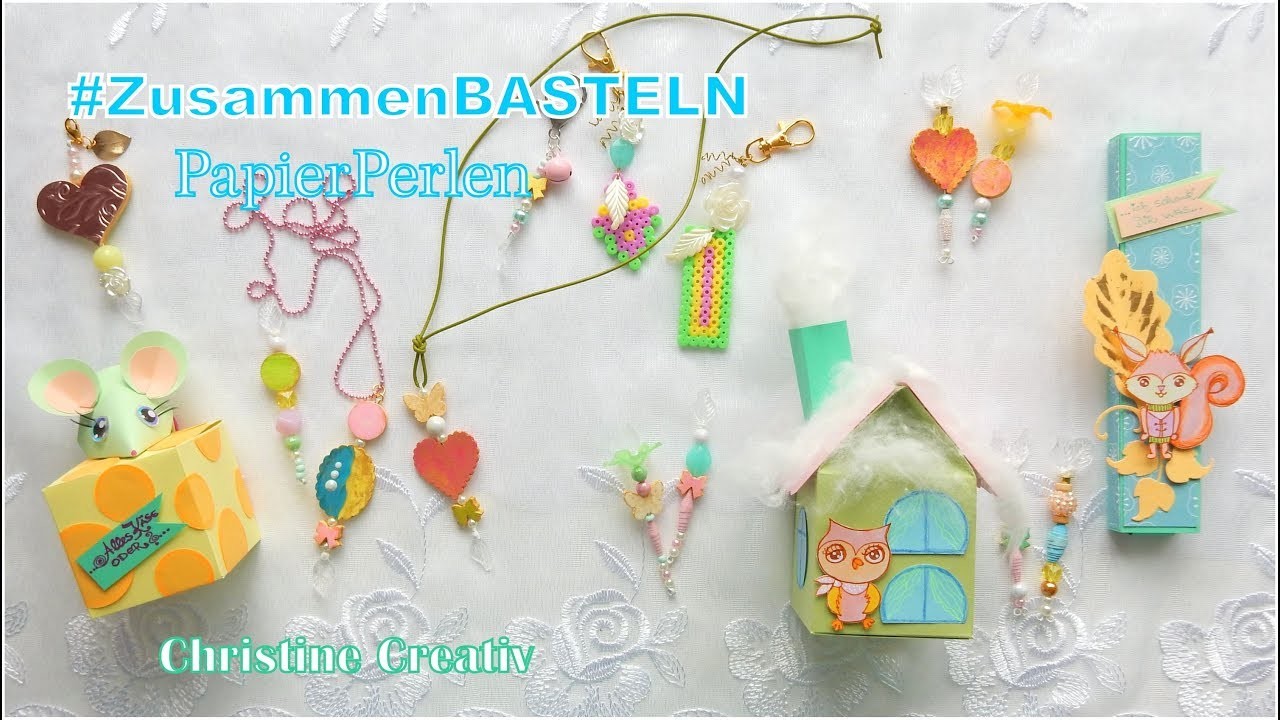 Tutorial ???? Papier Perlen basteln ???? + Craft Update *Stickpins * Bügelperlen #ZusammenBasteln