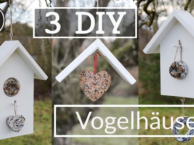 VOGELFUTTERHAUS 3 DIY IDEEN  | Vogelhaus selber machen | Futterstation selber bauen | DekoideenReich