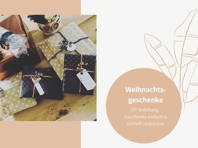 Weihnachtsgeschenk einfach & schön verpackt⎪Geschenk verpacken leicht gemacht⎪Weihnachtsgeschenke
