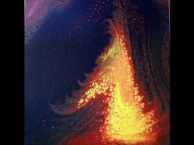 (376) lava fountain 60x60cm