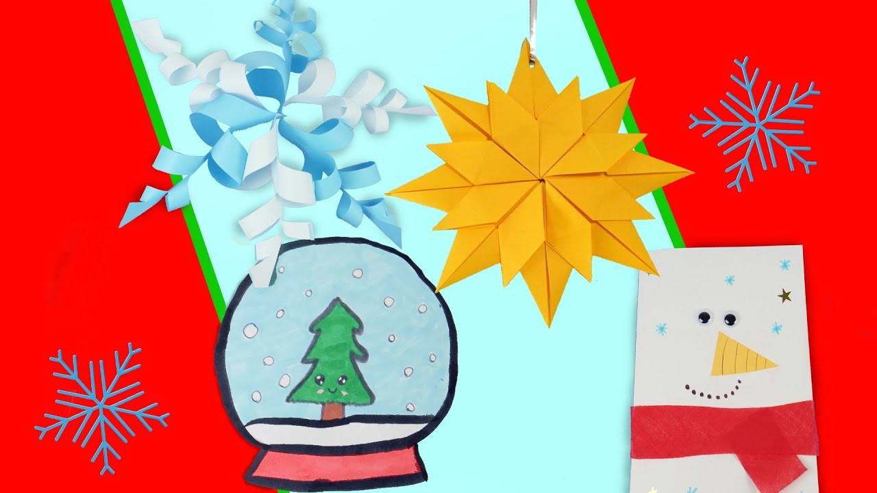 3D Schneeflocke aus Papier, schöne Weihnachtskarte und mehr | Basteln zu Weihnachten