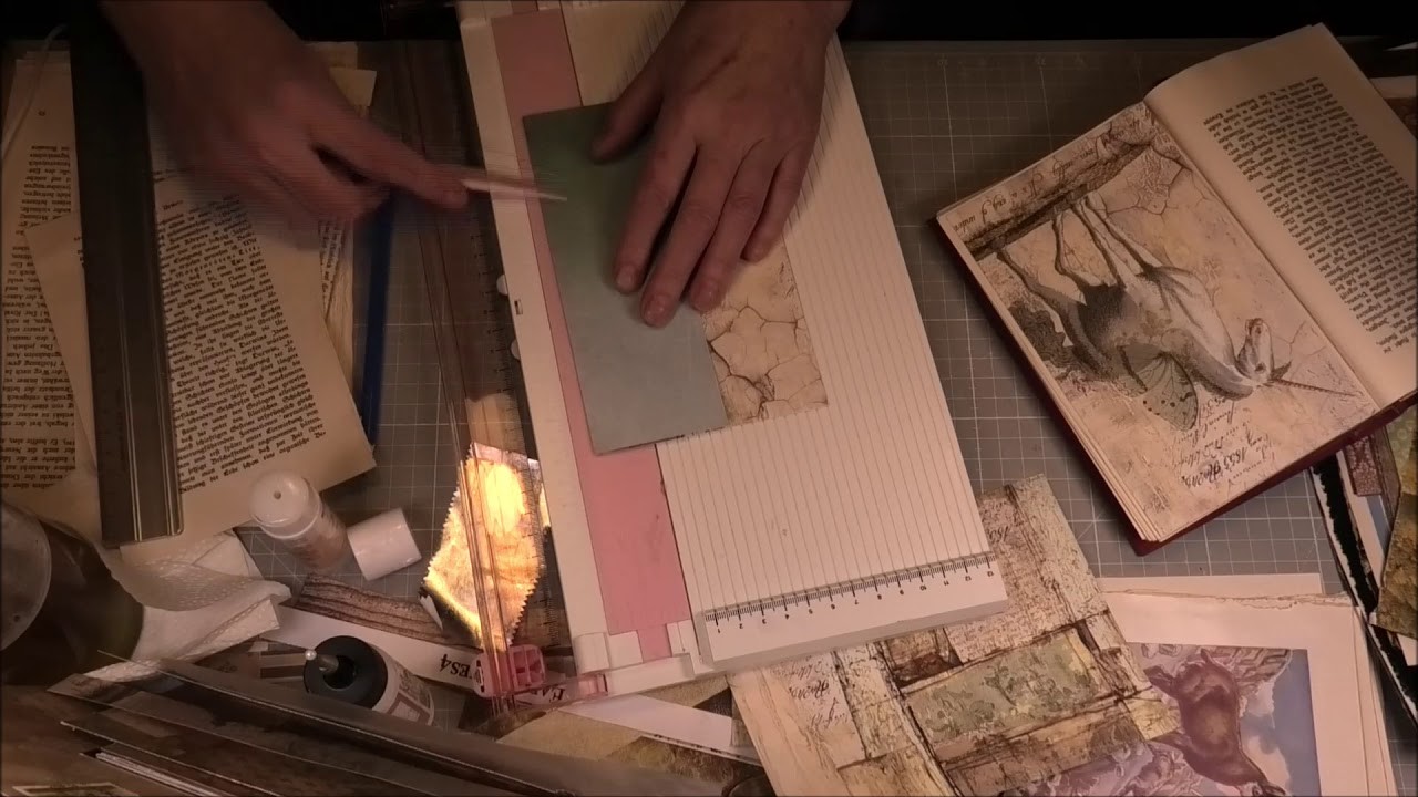 Craft with me.   Altered Book (Hirsch. )   -Teil 3-