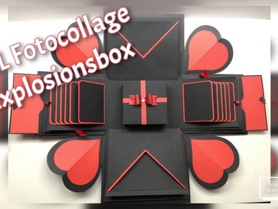 DIY-Jojo#21 XXL Fotocollage Explosionsbox (Design Beispiel) Überraschungs Box