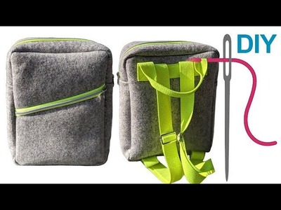 DIY Rucksack. Tasche nähen für Anfänger – DIY Rucksack Tasche "Josia"