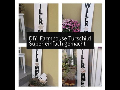 DIY Vintage Haustürdeko | DIY Anleitung | Entryway Sign DIY | FARMHOUSE DIY