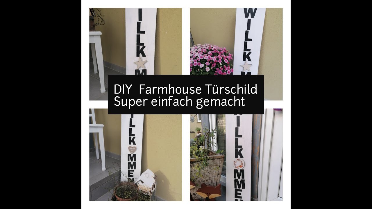 DIY Vintage Haustürdeko | DIY Anleitung | Entryway Sign DIY | FARMHOUSE DIY