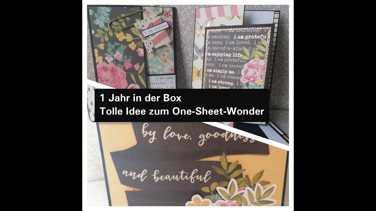 Ein Jahr in der Box | mit dem One-Sheet-Wonder | DIY Inspiration | Scrapbookideen