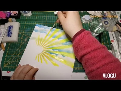 Fotoalbum gestalten ????.Mixed Media.Watch me craft. Große Projekt: Seite 1.