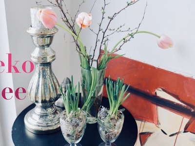 Französische Tulpen Deko elegant in Szene setzen & Traubenhyazinthen im Glas⎮#Frühlingsdeko