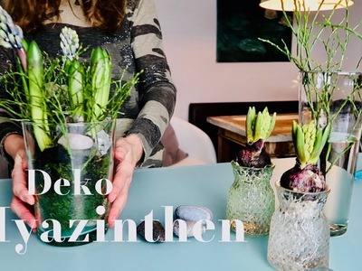 FRÜHLINGS-DEKO HYAZINTHEN im Glas mit Rosenquarz + Kristallen⎮#DIY⎮Kirsty Coco