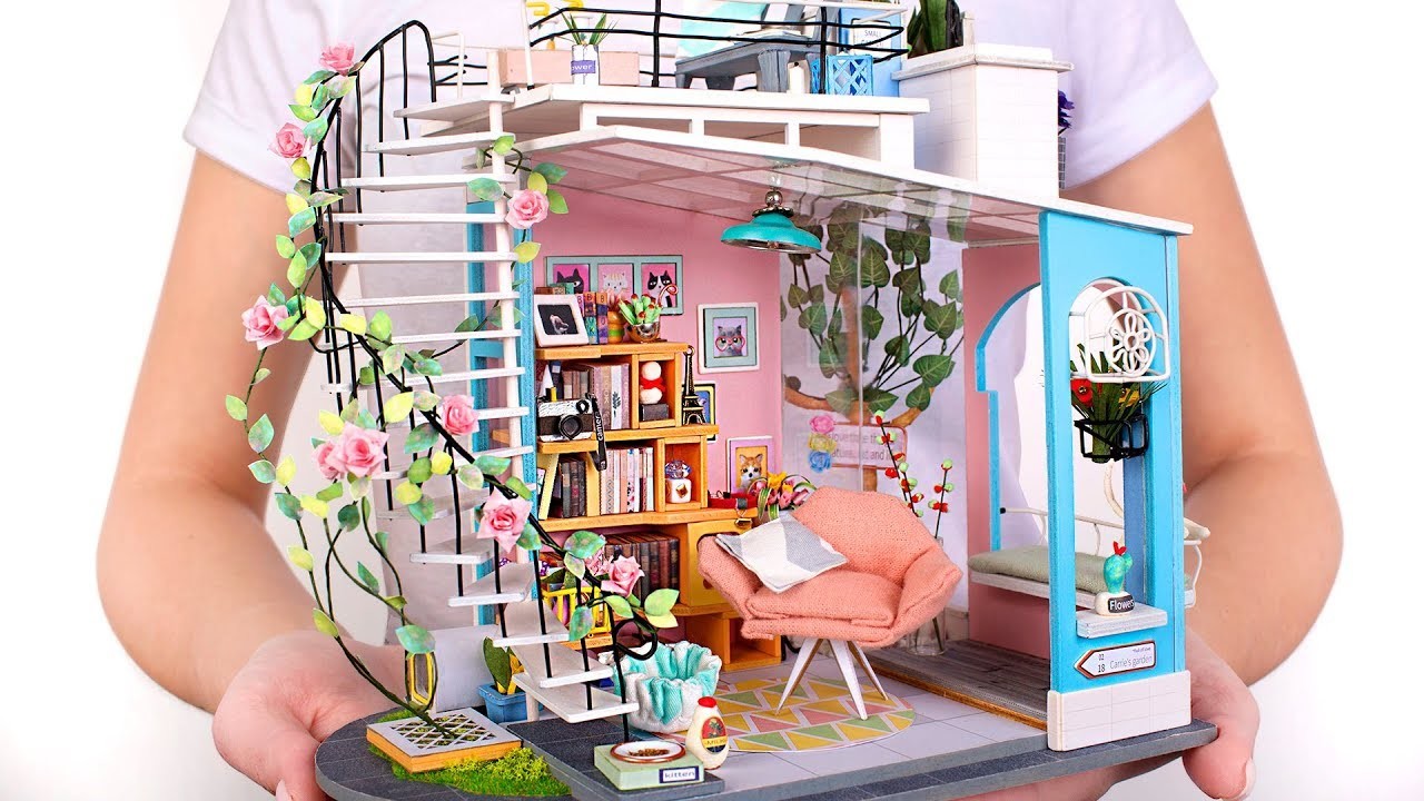 Puppen Mini Loft-Haus - DIY