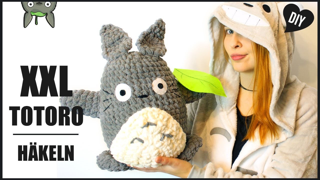 Totoro XXL häkeln | Mein Nachbar Totoro Häkelanleitung  - DIY Tutorial by Pfirsichteufel
