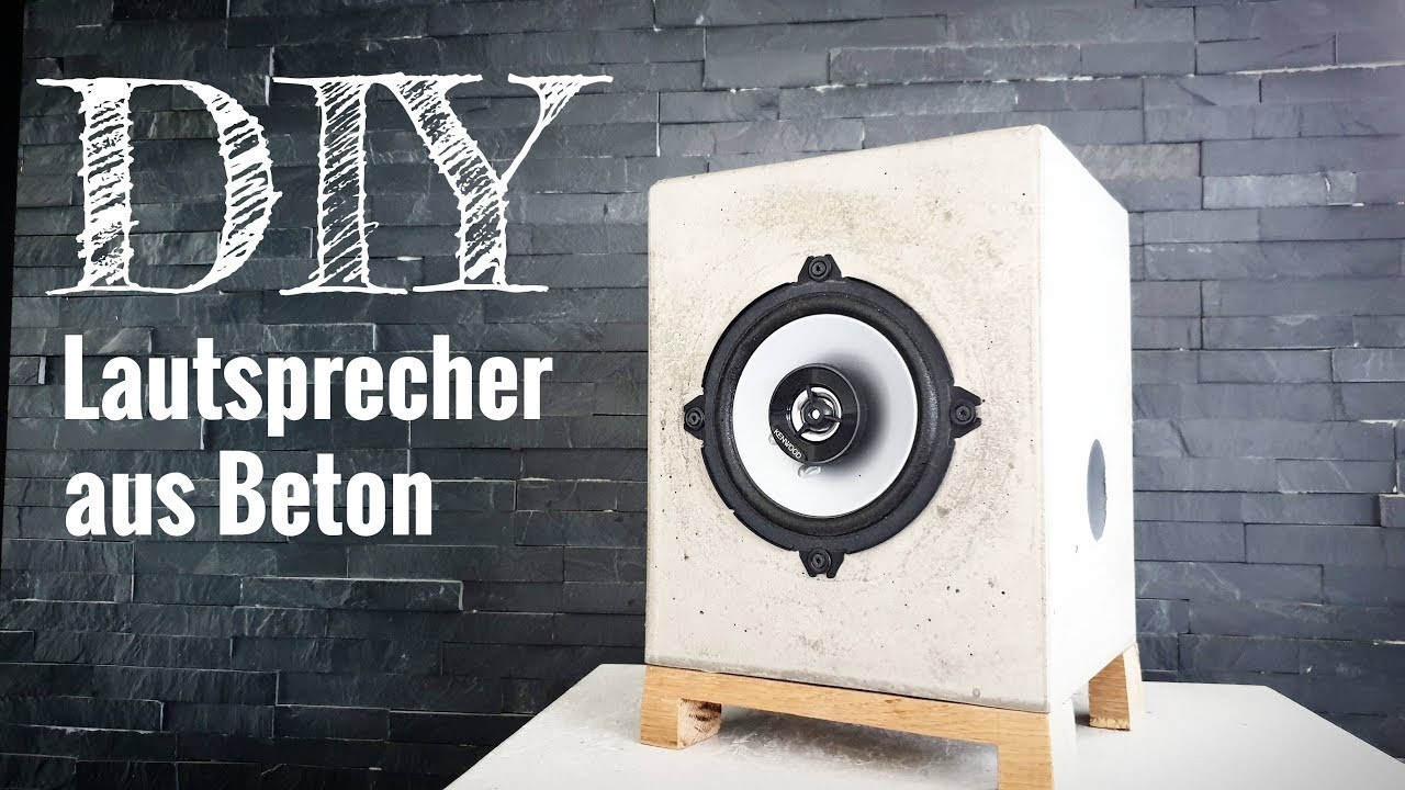 Tutorial: Lautsprecher ganz einfach selber bauen. DIY Concrete Speakers