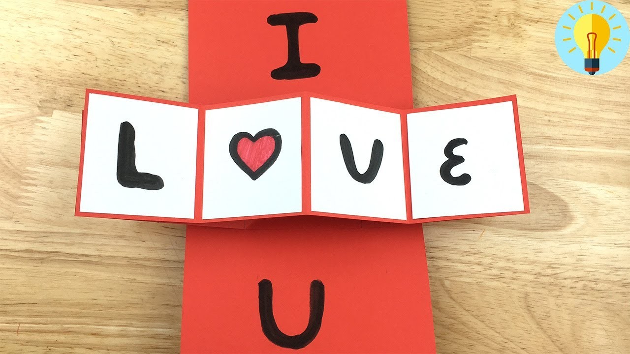 Valentinstag Karte basteln. DIY Geschenke selber machen. Bastelideen