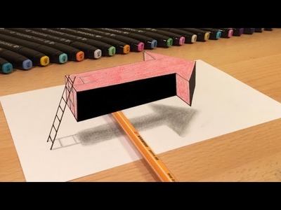 3D Zeichnen lernen für Anfänger leicht 3D - How to Draw 3D creation ilussion