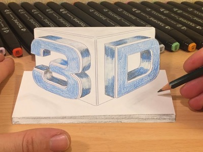 3D Zeichnen lernen für Anfänger leicht 3D  -How to Draw 3D creation ilussion