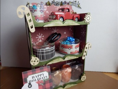 #BastelspaßmitBine  1. DT Beitrag Dez. #Organizer #Regal #MDF