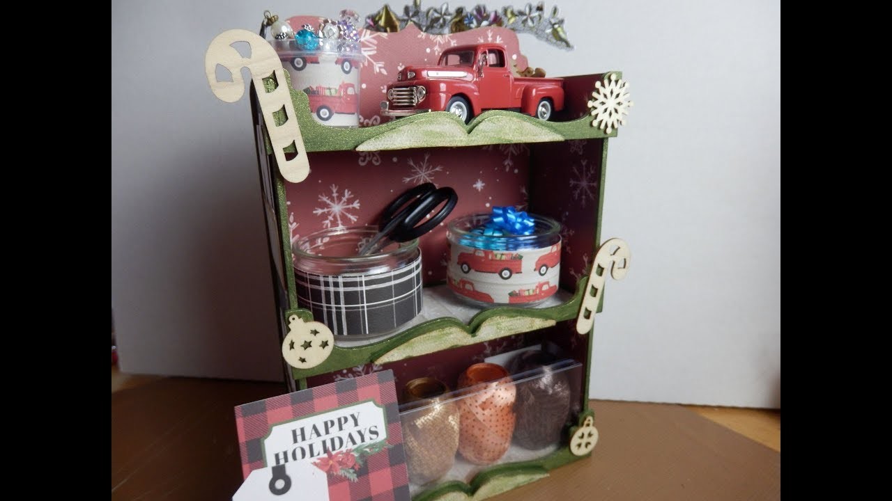 #BastelspaßmitBine 1. DT Beitrag Dez. #Organizer #Regal #MDF