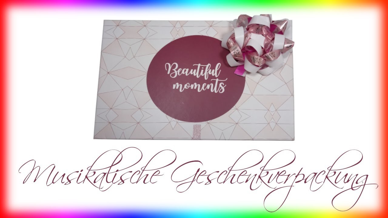 Die musikalische Geschenkverpackung  - 100 % DIY ;)
