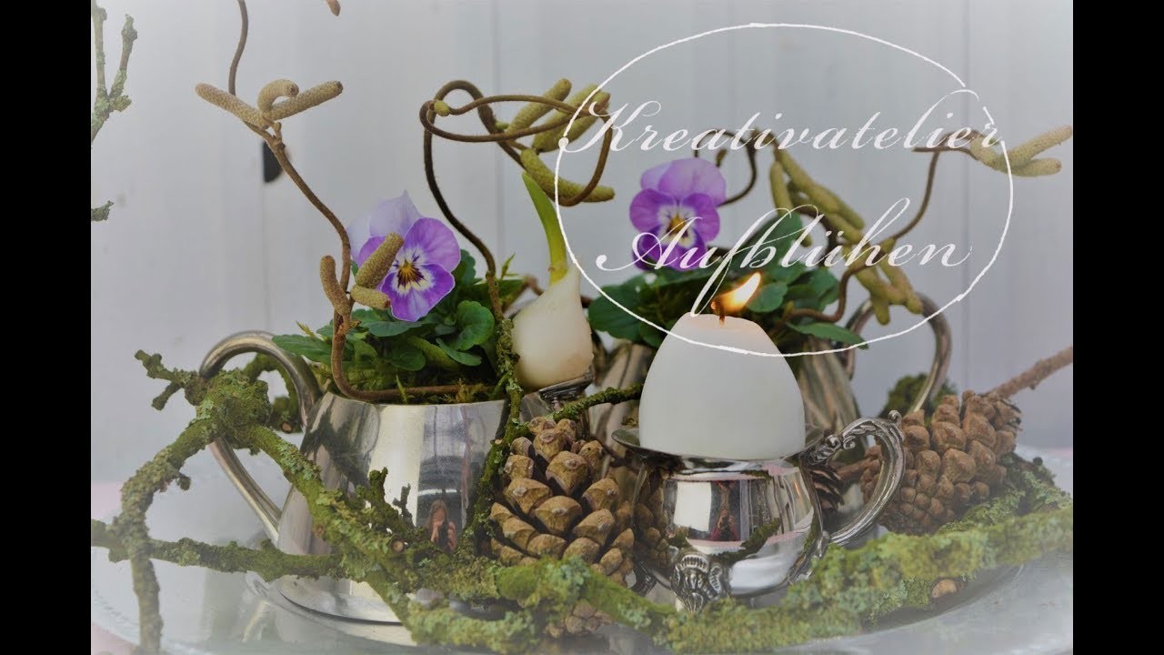 DIY: EDLE DEKOIDEE für WINTER.FRÜHLING mit HORNVEILCHEN & NATURMATERIALIEN